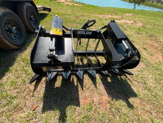 UNUSED NOLAN 5' ROOT GRAPPLE (2 CYLINDER)