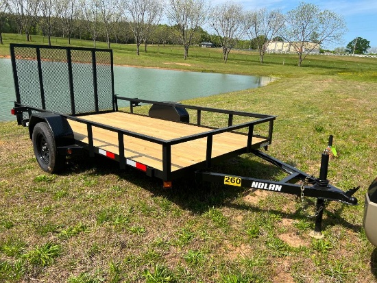 2025 NOLAN 6'X12' SINGLE AXLE TRAILER (2990LB