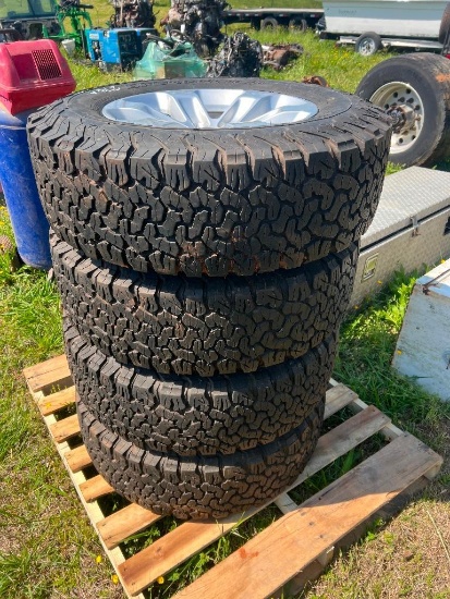 SET-DODGE TRUCK TIRES & WHEELS 6 LUG (265/70 R18)
