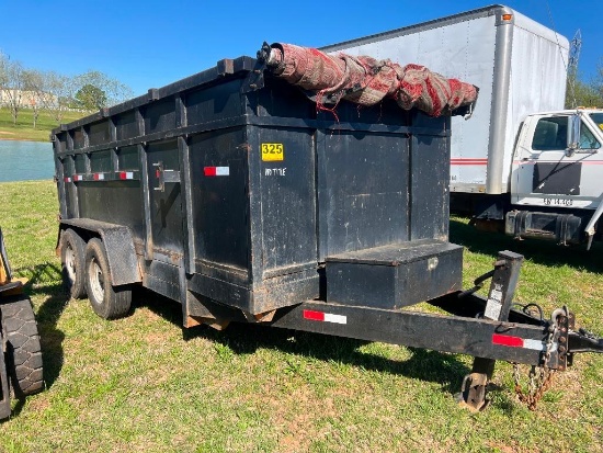 83'X14" DUMP TRAILER **NO TITLE** (TANDEM 8 LUG