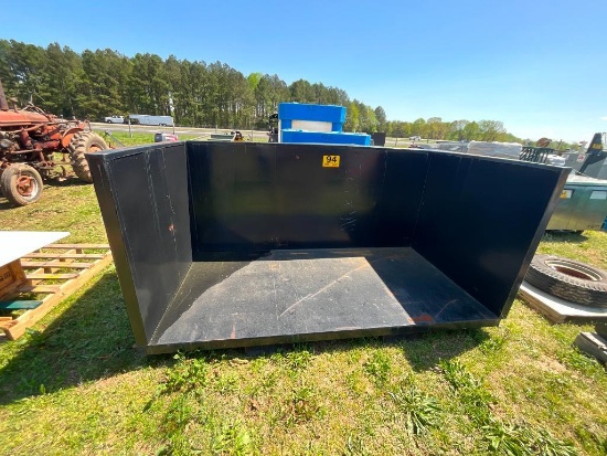 8'X45" DEBRIS BUCKET W/FORK POCKETS