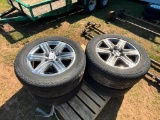 (4) FORD 275/55 R20 TIRES & RIMS (CAME OFF F150)