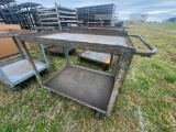 3'X2' ROLLING METAL WAREHOUSE CART