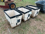 (3) CLOTH CARTS