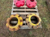 (2) TRACTOR WHEEEL WEIGHTS (YELLOW)