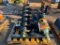 UNUSED LANDHONOR SKID STEER AUGER ATTACHMENT W/ 2 BITS (HEX DRIVE, 12 INCH AND 18 INCH, 48 INCH