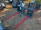 UNUSED LANDHONOR BALE SPEAR SKID STEER ATTACHMENT