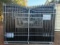 UNUSED KJ 7FT H X 20 FT L METAL FARM DRIVEWAY GATE (DEER MOTIF STYLE)