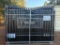 UNUSED KJ 7FT H X 20 FT L METAL FARM DRIVEWAY GATE (DEER MOTIF STYLE)