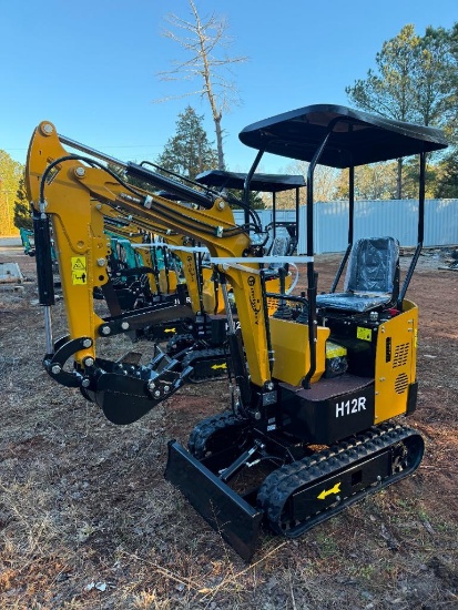UNUSED CFG INDUSTRIAL H12R MINI EXCAVATOR (MANUAL THUMB, 420CC GAS ENGINE, SN-H12R2025L11271532)