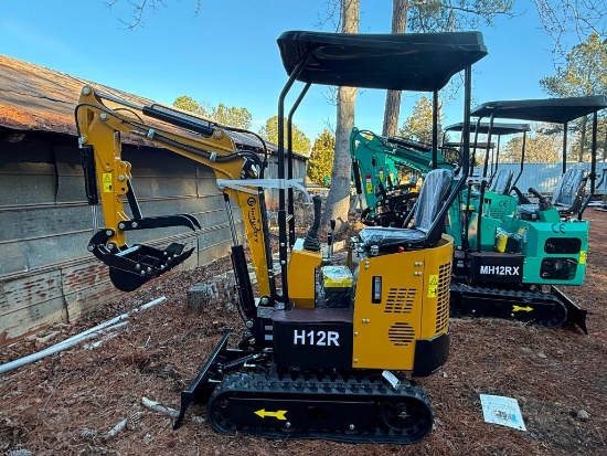 UNUSED CFG INDUSTRIAL H12R MINI EXCAVATOR (MANUAL THUMB, 420CC GAS ENGINE, SN-H12R2025L11271527)