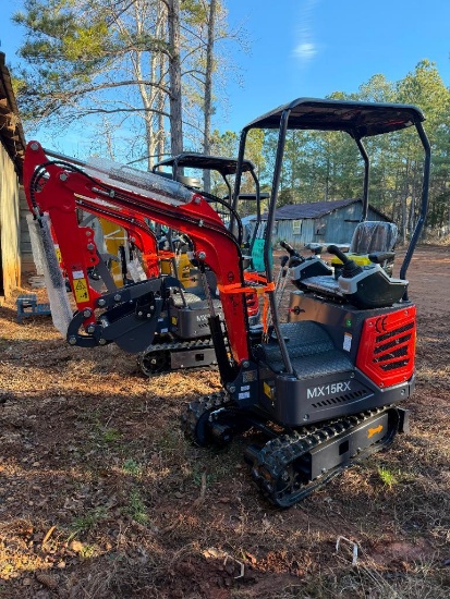 UNUSED CFG INDUSTRIAL MX15RX MINI EXCAVATOR (MANUAL THUMB, 420CC GAS ENGINE, SN-MX15RX2025X003271)