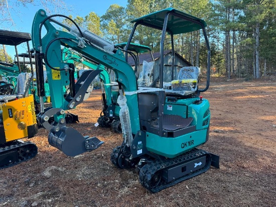 UNUSED CFG INDUSTRIAL QK16R MINI EXCAVATOR (HYDRAULIC THUMB, 420CC GAS ENGINE, SN-QK16R202511280316)