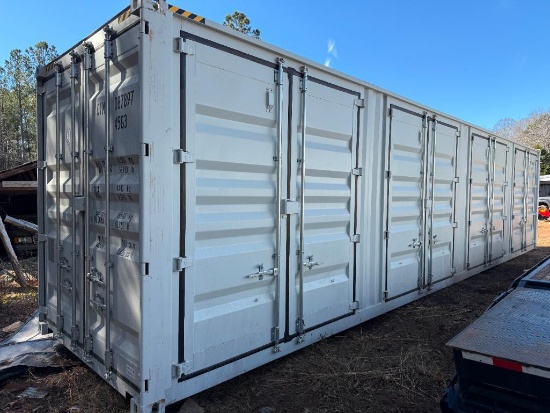 40 FT MULTI DOOR SHIPPING CONTAINER (HIGH-CUBE, ONE TRIP, CONTAINER NUMBER CIMU0878970)