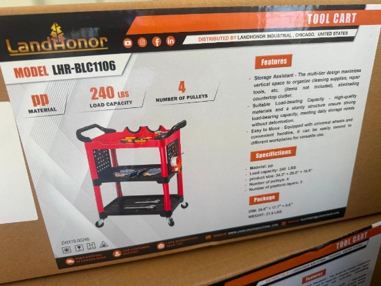 UNUSED LANDHONOR TOOL CART W/ CASTERS