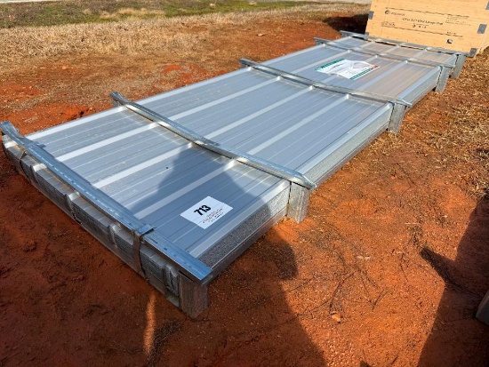 (100) UNUSED KJ 10 FT LONG GALVALUME CORRUGATED STEEL PANELS