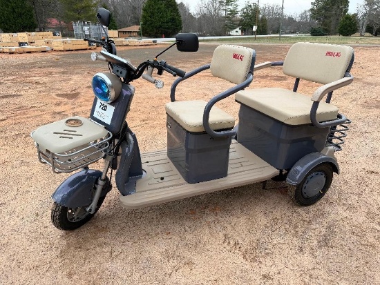 UNUSED IRGC40 3 WHEEL CART (SN-H52ZYF7TXSA016809, 60V, W/ CHARGER)