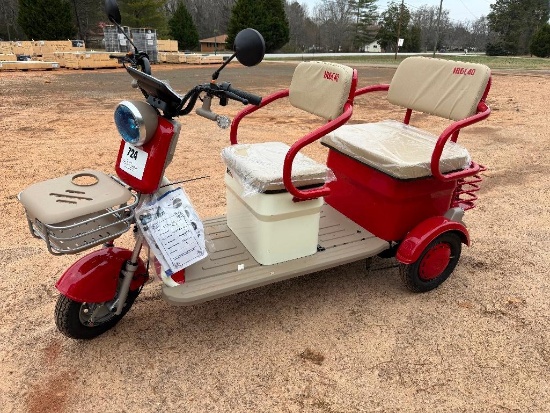 UNUSED IRGC40 3 WHEEL CART (SN-H52ZYF7T1SA017217, 60V, W/ CHARGER)