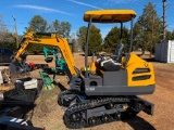 UNUSED CFG INDUSTRIAL MX50R MINI EXCAVATOR (HYDRAULIC THUMB, SWIVEL BOOM, 739CC GAS ENGINE, *NO OIL
