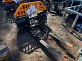 UNUSED LANDHONOR HEAVY DUTY HYDRAULIC FORKS AND FRAME (48 INCH FORKS)