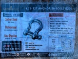 UNUSED LANDHONOR 4.75 - 12 T ANCHOR SHACKLES (38 SHACKLES TOTAL)