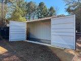 40 FT MULTI DOOR HIGH CUBE SHIPPING CONTAINER (ONE-TRIP, 13 FT OPENINGS, CONTAINER # ZXJU0257102)
