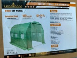 UNUSED LANDHONOR 12 FT X 7 FT WALK IN GREENHOUSE