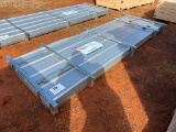 *TOP PIECE DAMAGED-SEE PICS* (100) UNUSED KJ 10 FT LONG GALVALUME CORRUGATED STEEL PANELS