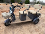 UNUSED IRGC40 3 WHEEL CART (SN-H52ZYF7T7SA010689, 60V, W/ CHARGER)