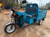 UNUSED IRET13 HIGH-END ELECTRIC TRICYCLE (60V, CHARGER, DUMP BED, FOLD DOWN SIDES,