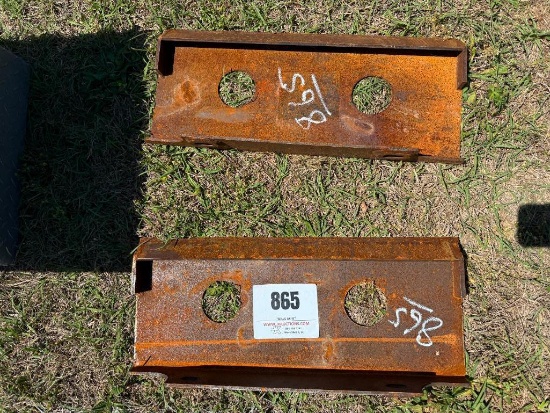 (2) SKID STEER ATTACHMENT PLATES