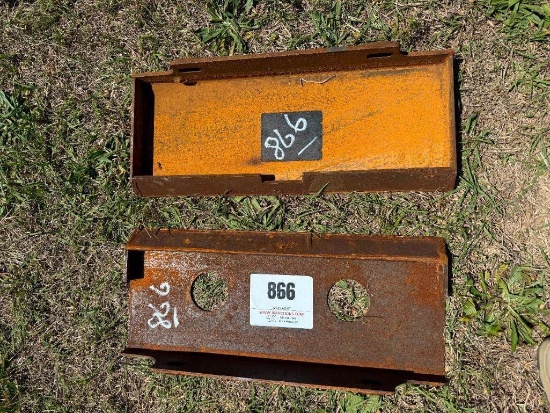 (2) SKID STEER ATTACHMENT PLATES