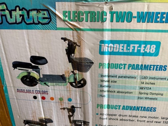 UNUSED FUTURE ELECTRIC TWO WHEELED SCOOTER **UNASSEMBLED**