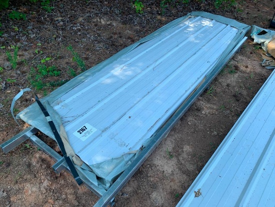 (50) PCS UNUSED 10FT SHEETS GALVALUME STEEL SIDING ROOFING *SOME SHEETS SCRATCHED, DENTED, DAMAGED*