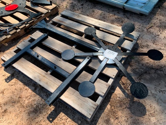 UNUSED METAL PORTABLE SHOOTING TARGET (WINDMILL)