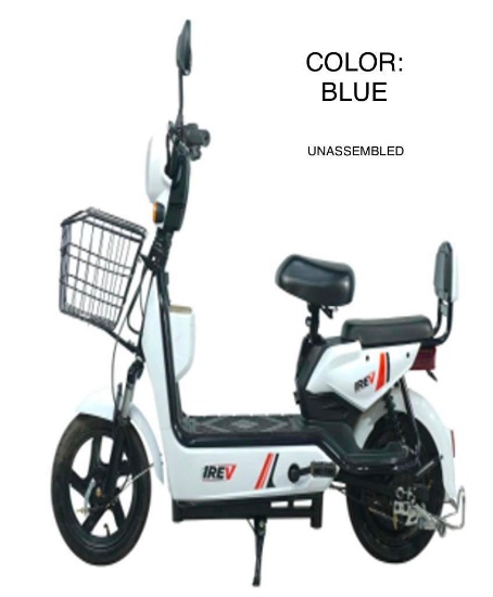 UNUSED SDLANCH TWO WHEELED EV ELECTRIC SCOOTER **UNASSEMBLED**(BLUE