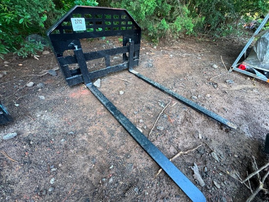 UNUSED FUTURE SKID STEER FORK ATTACHMENT