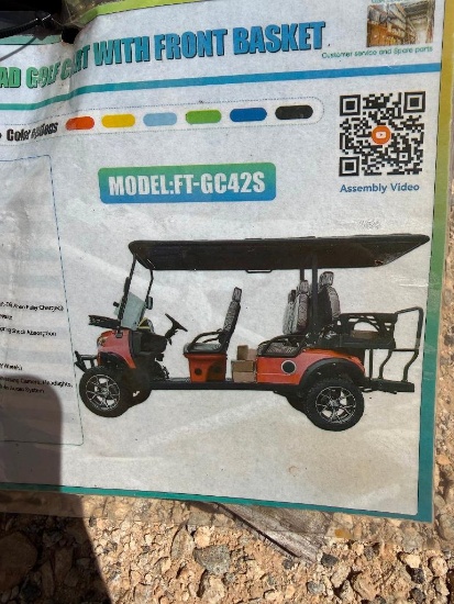 UNUSED FUTURE OFF-ROAD 6-PASSENGER ELECTRIC GOLF CART (60 VOLT, , MODEL GC42S, COLOR-WHITE SN: