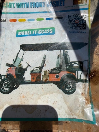 UNUSED FUTURE OFF-ROAD 6-PASSENGER ELECTRIC GOLF CART (60 VOLT, , MODEL GC42S, COLOR-BLACK SN: XF-