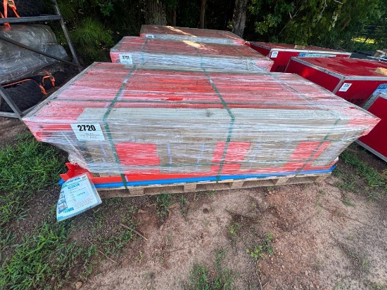 UNUSED FUTURE 40FT (6) SECTION HEAVY DUTY METAL STORAGE SHELVES