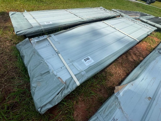 (50) Pcs Unused 9.8ft Galvalume Steel Siding Roofing Sheets **Some Sheets Scratched, Dented,