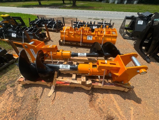 Unused Auger Attachment For Excavator