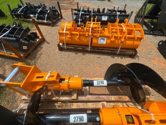 Unused Auger Attachment For Excavator