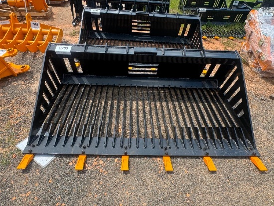 Unused Future Skid Steer Rock Bucket