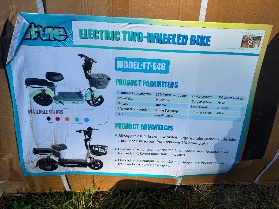 UNUSED FUTURE ELECTRIC TWO-WHEELED BIKE