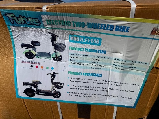 UNUSED FUTURE ELECTRIC TWO-WHEELED BIKE