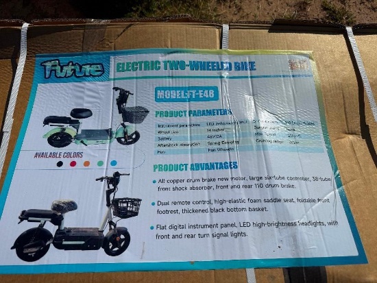 UNUSED FUTURE ELECTRIC TWO-WHEELED BIKE