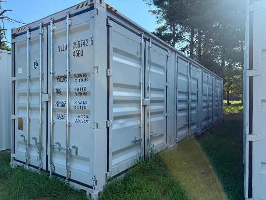 40 FT MULTI-DOOR HIGH CUBE SHIPPING CONTAINER **SMALL HOLE ON LEFT HAND SIDE NEAR BOTTOM**)