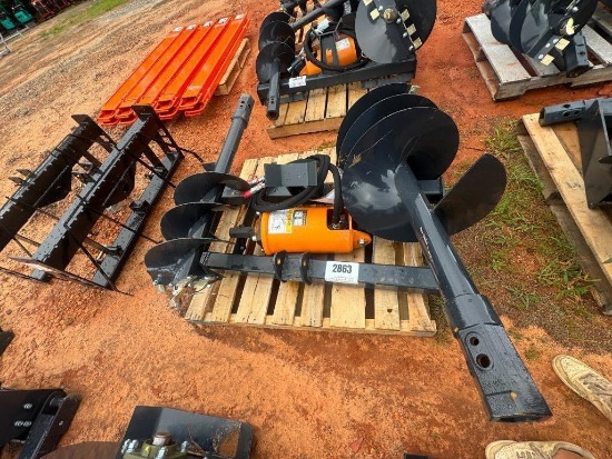 UNUSED WOLVERINE SKID STEER AUGER DRIVE W/(2) BITS