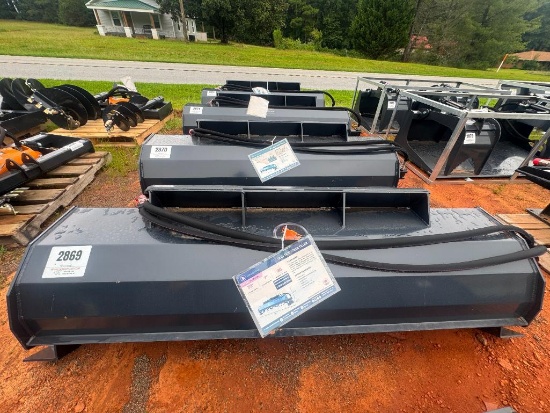 UNUSED WOLVERINE 72 INCH SKID STEER HYDRAULIC ROTARY TILLER